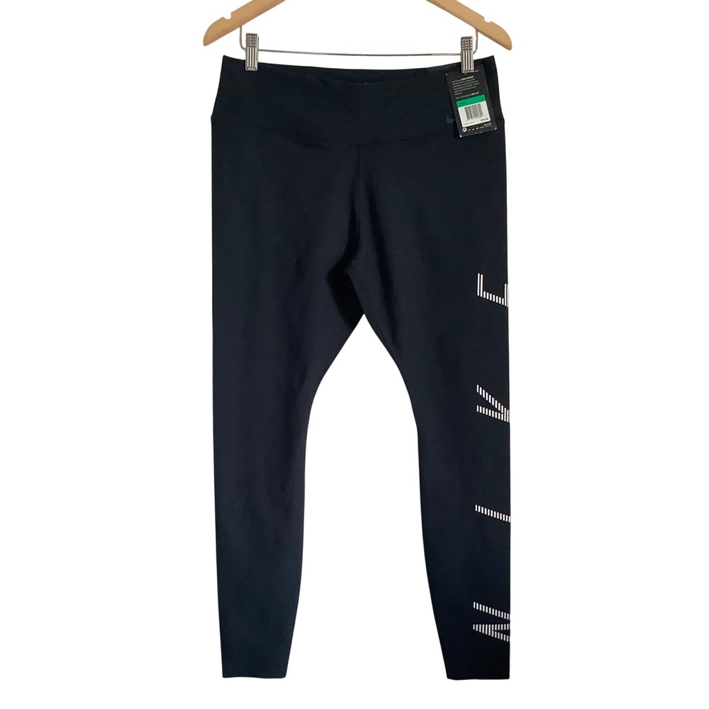 Nike‎ Power Legend Dri-FIT Training Tights Black Graphic Leggings 810973-010 XL